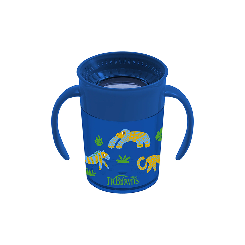 Milestones Cheers360 Cup with Handles Blue