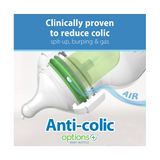 Wide Neck Options+ Anti-Colic Bottle, 270ml, Pack of 2