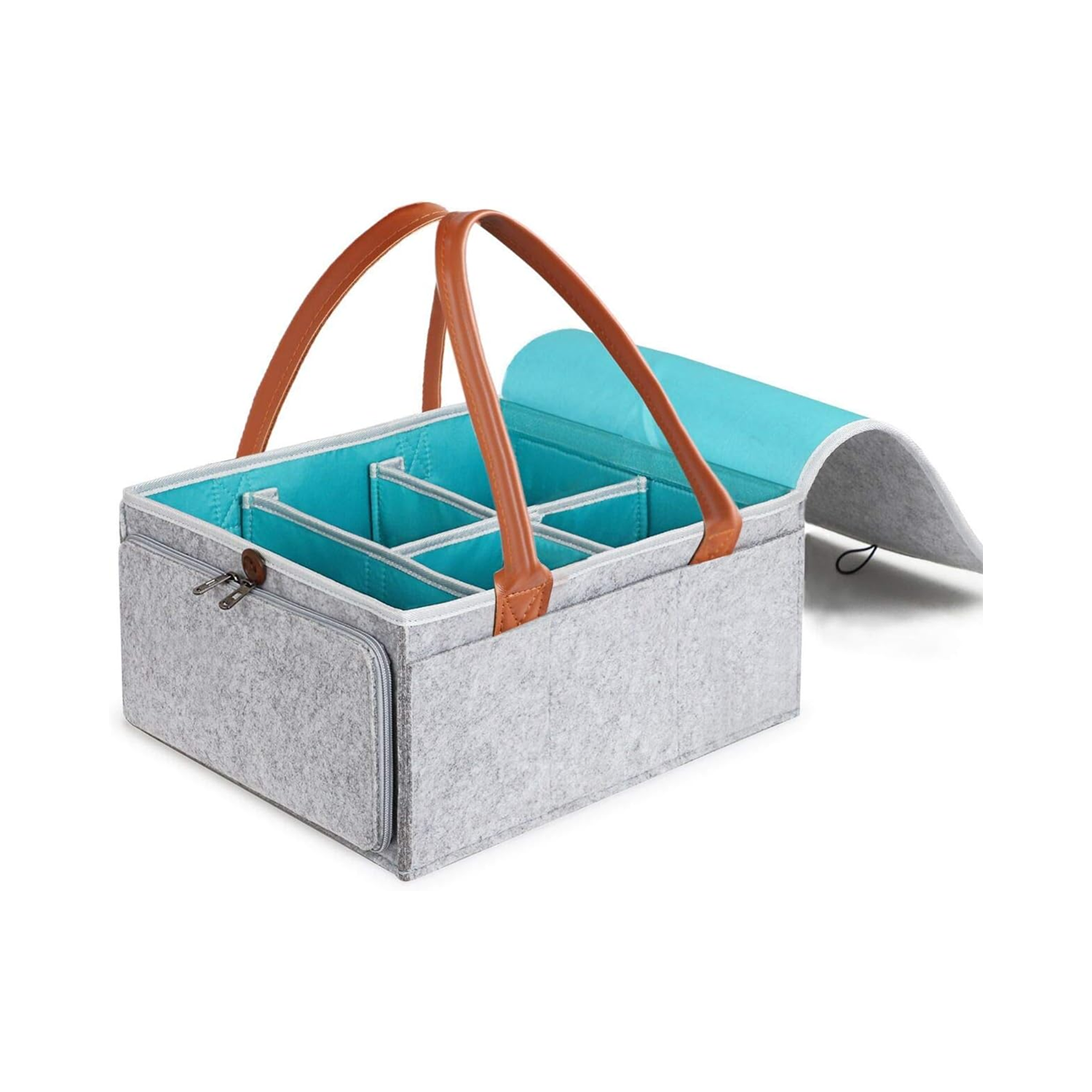 Felt Diaper Caddy with Lid