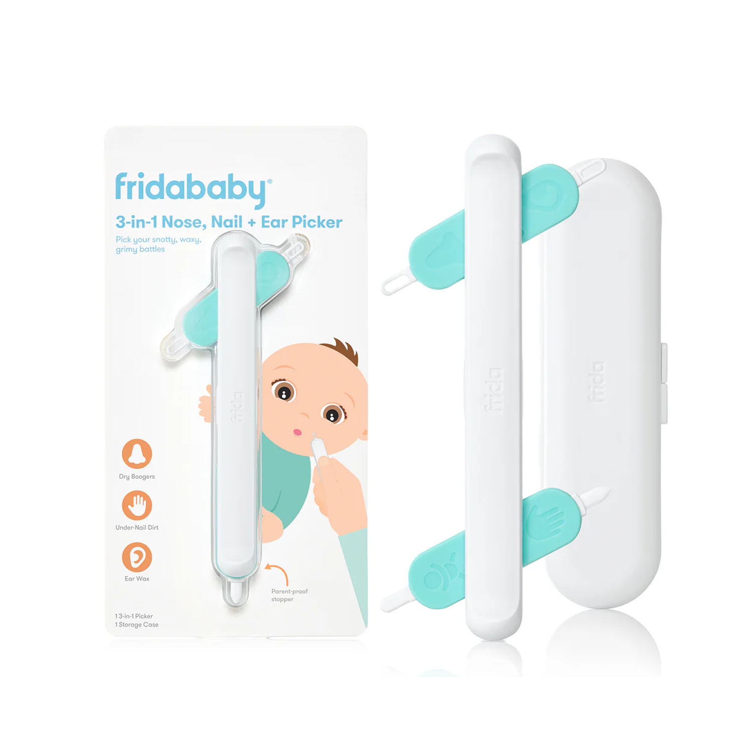 3-in-1 Nose, Nail + Ear Picker