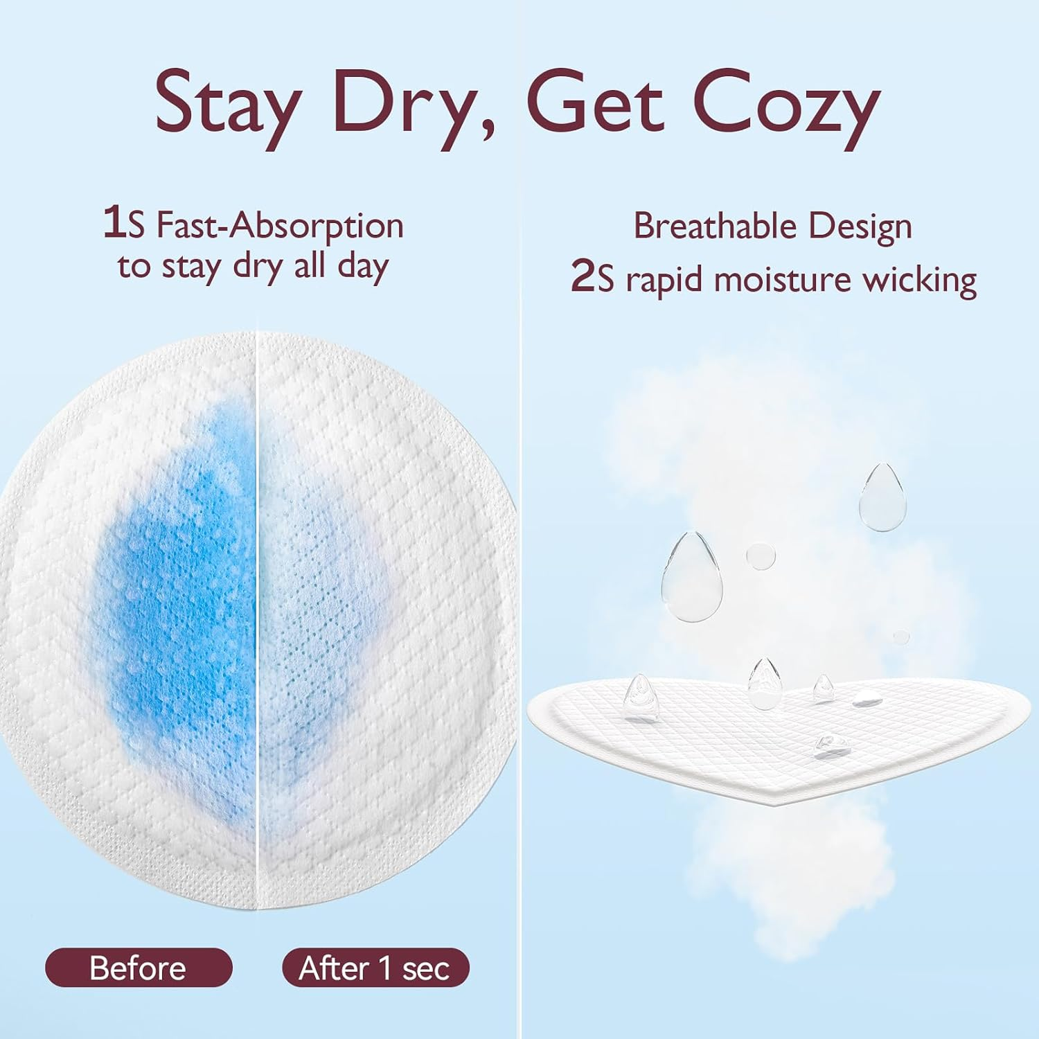 Ultra-Thin Disposable Nursing Pads 60pcs
