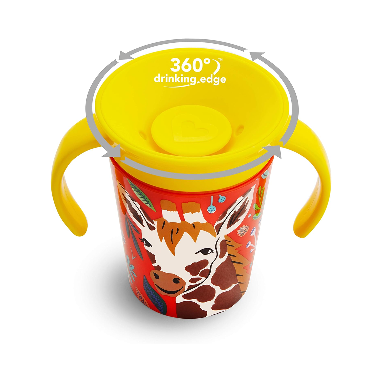 360° WildLove Trainer cup, 6oz, Giraffe