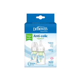 2-Piece Anti-Colic Natural Flow Feeding Bottles, 60 ml