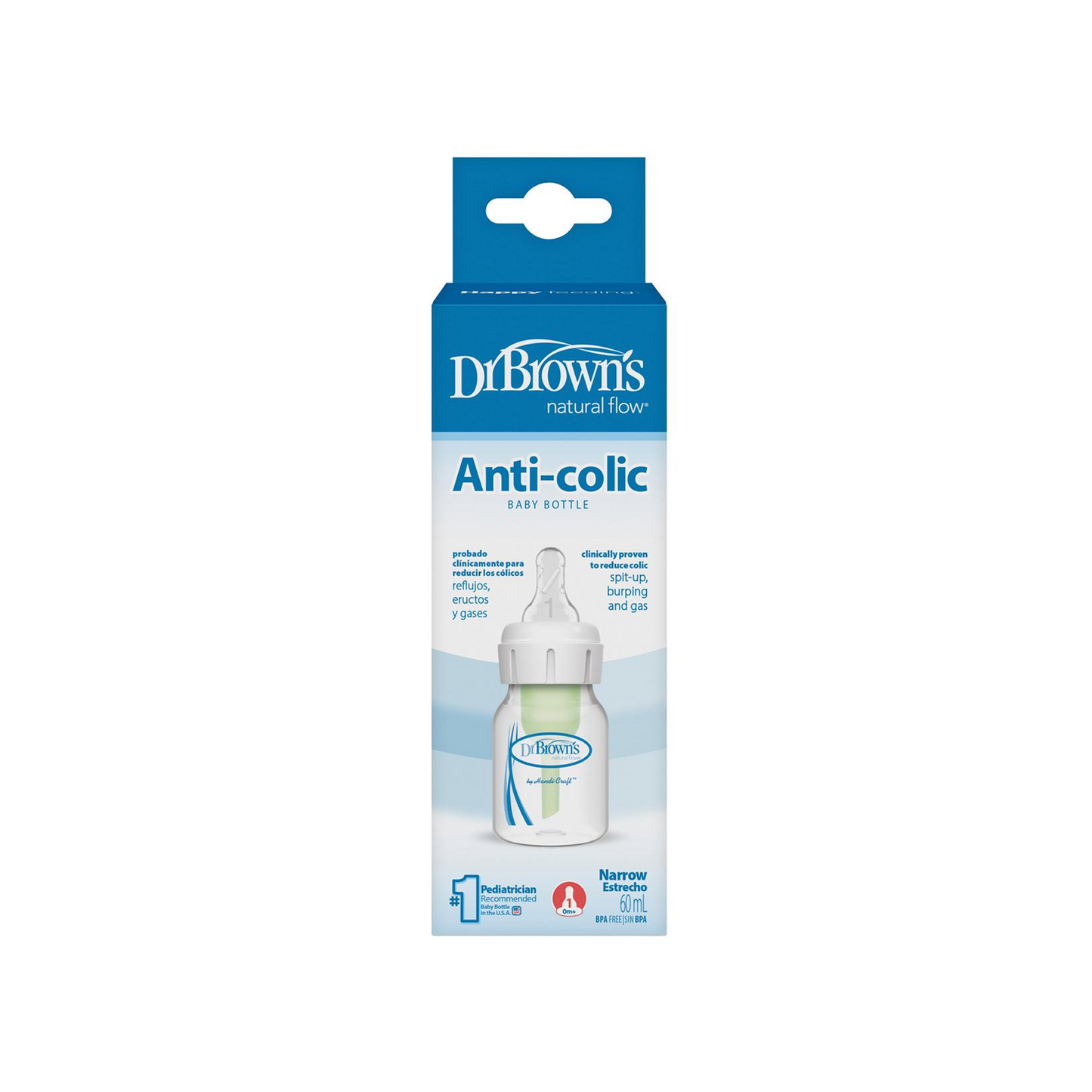 Anti-Colic Glass Feeding Bottle - 60 ml