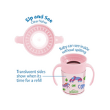 Milestones Cheers360 Cup with Handles Pink