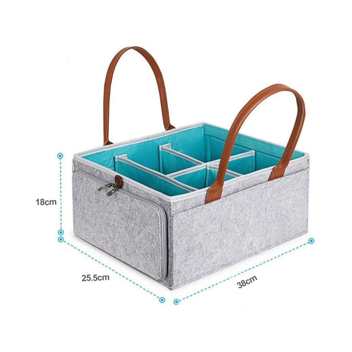 Felt Diaper Caddy with Lid