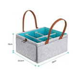 Felt Diaper Caddy with Lid