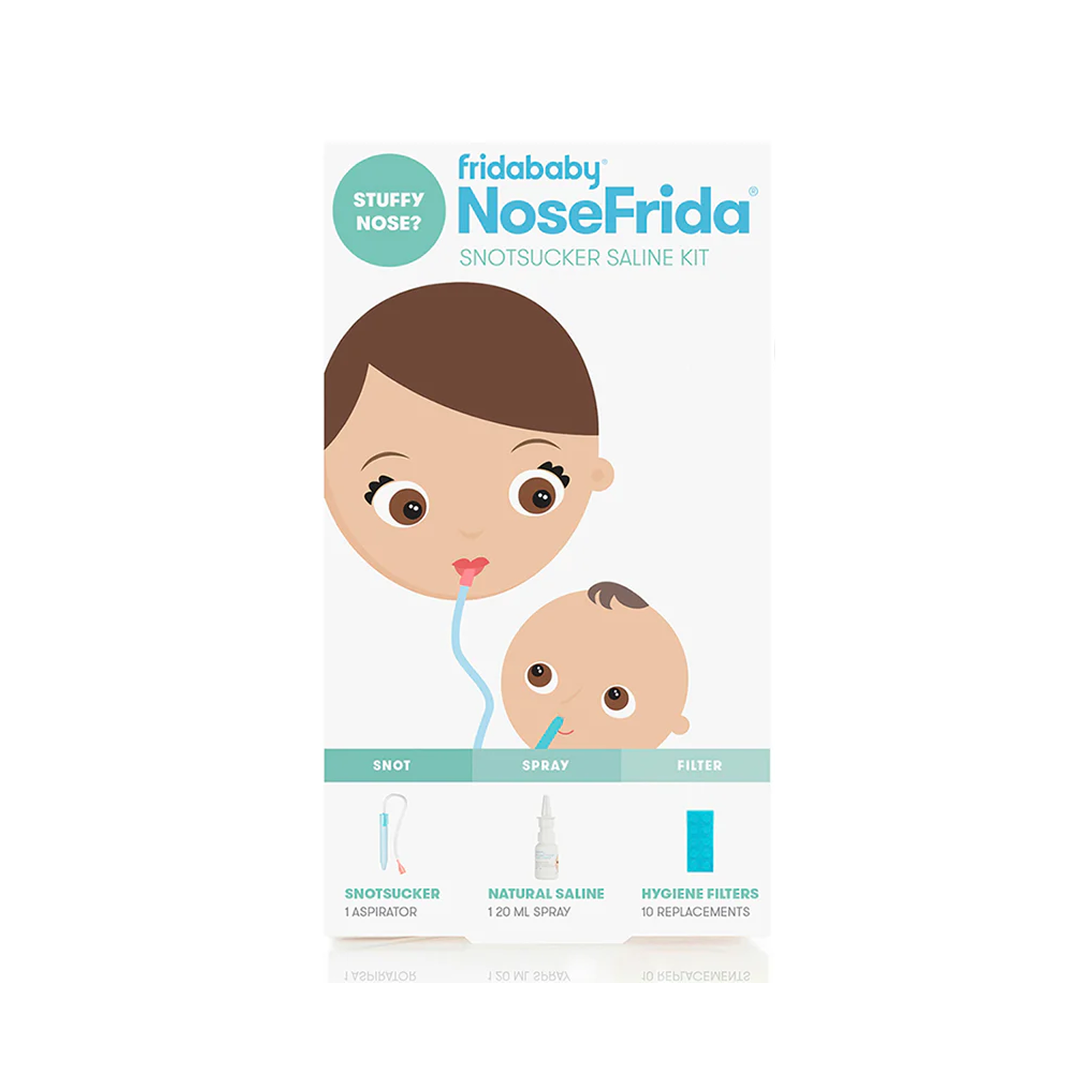 NoseFrida the SNOTSUCKER SALINE KIT