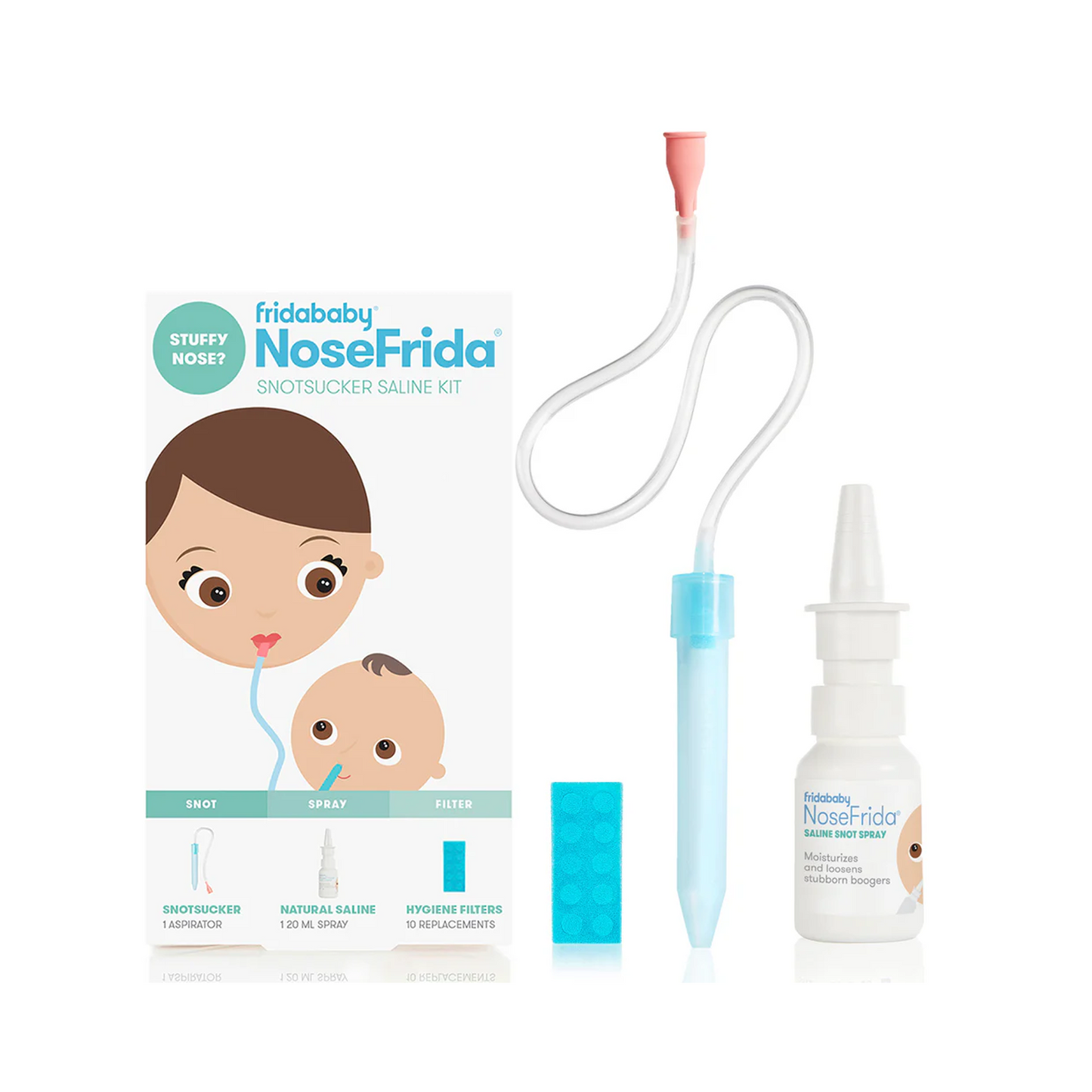 NoseFrida the SNOTSUCKER SALINE KIT