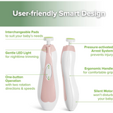 Nail Trimmer Electric with Extra 4 Replacement Pads