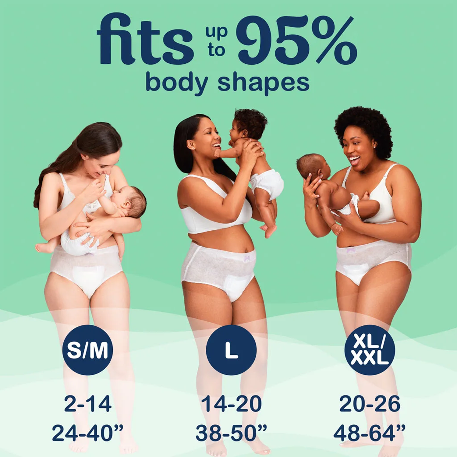 Always Discreet Postpartum Underwear Large