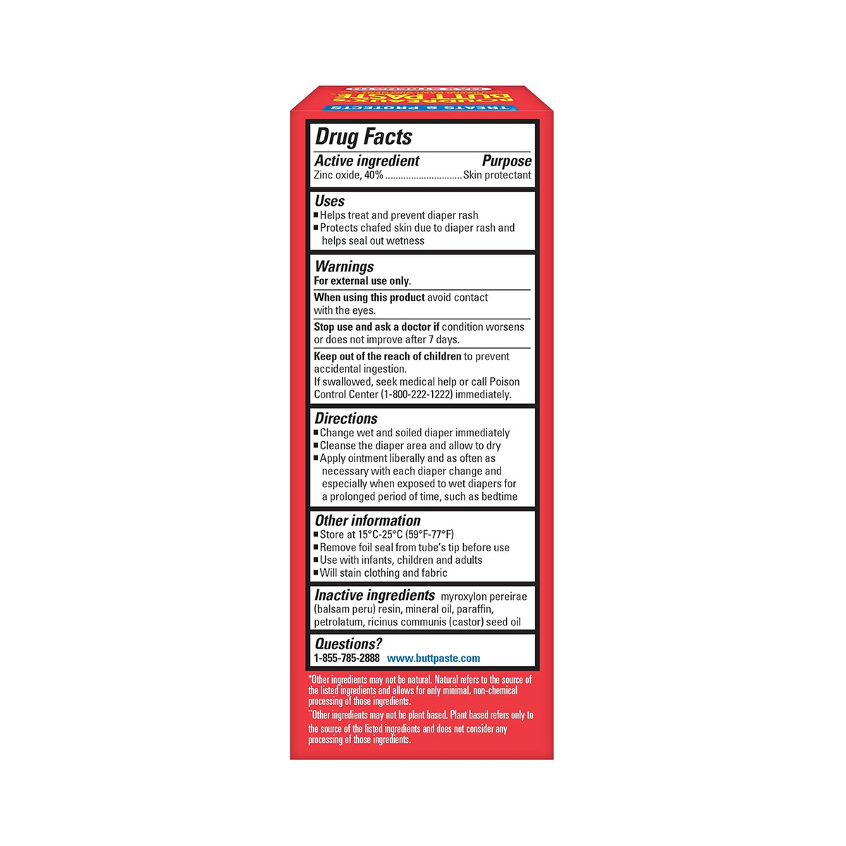 Boudreaux's Butt Paste Maximum Strength Diaper Cream - 2oz