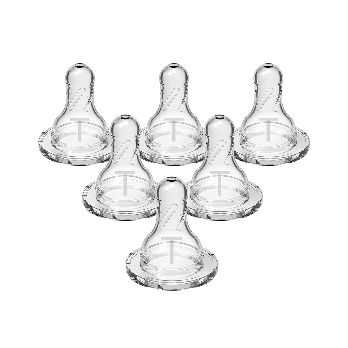 Dr. Brown's Narrow Anti-Colic Level T Baby Bottle Nipple, 0m+, 6-Pack