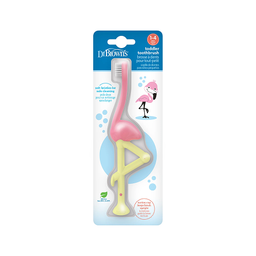 Toddler Toothbrush, Flamingo