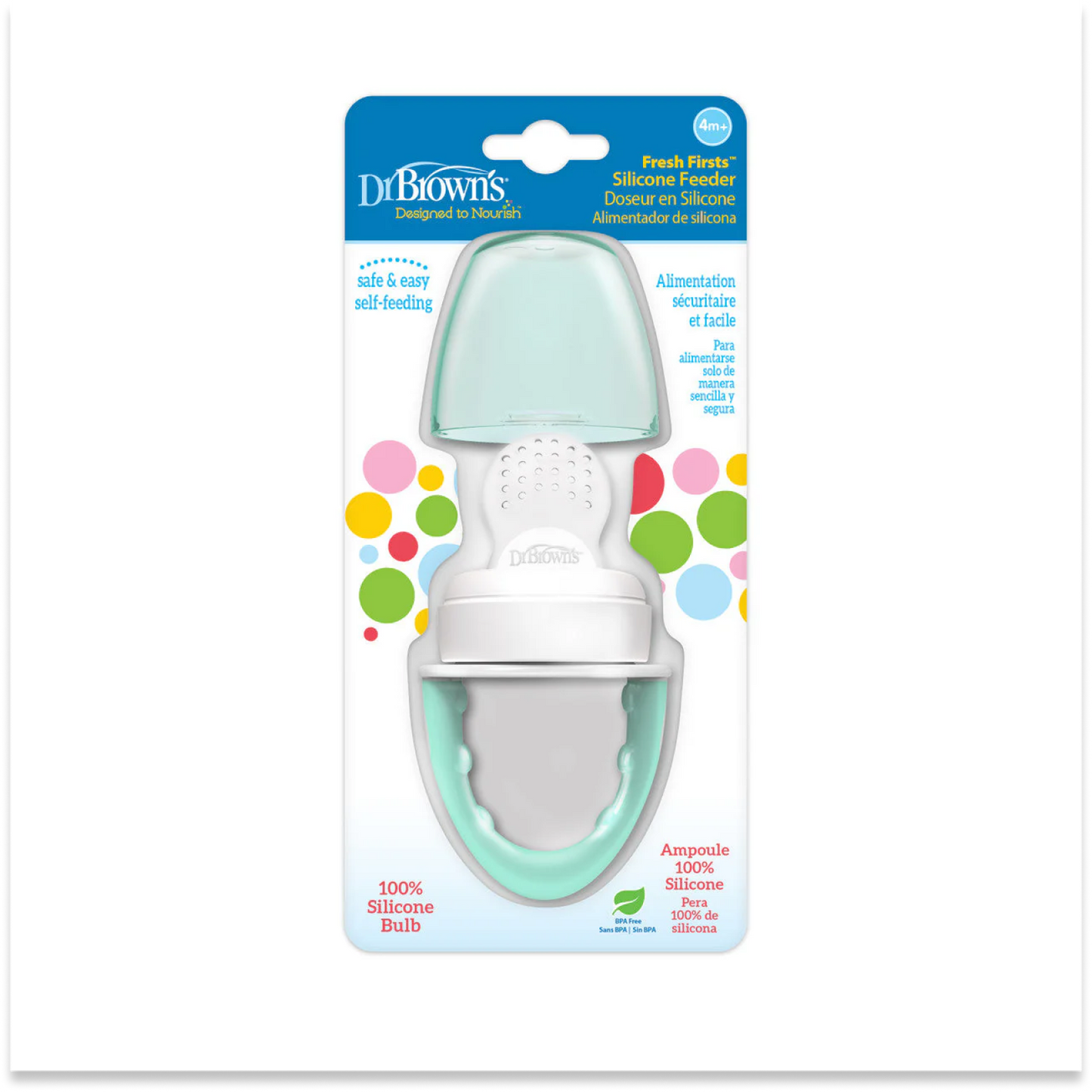 Dr. Brown's Fresh Firsts Silicone Feeder (Aqua)