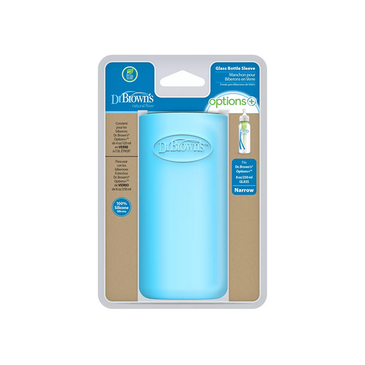 Dr. Brown's Narrow Neck Glass Sleeve (Blue) - 250 ml