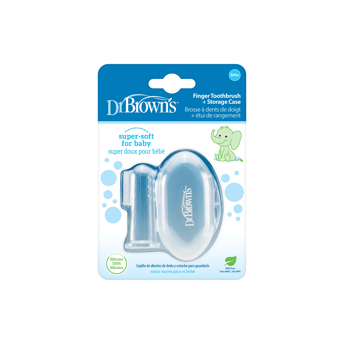 Finger Toothbrush with Case