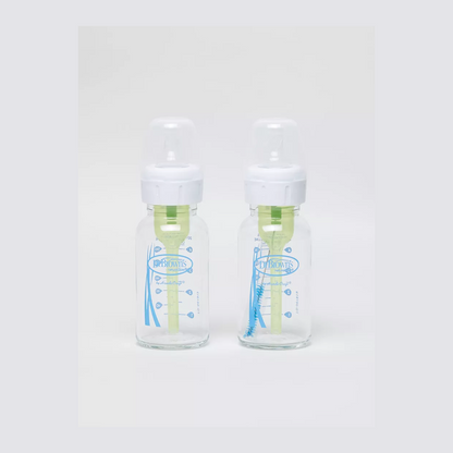 Dr. Brown's Options+ 2-Pc Anti-Colic Feeding GLASS Bottle Set - 120 ml