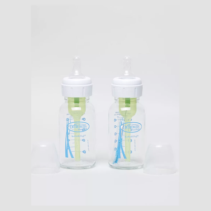 Dr. Brown's Options+ 2-Pc Anti-Colic Feeding GLASS Bottle Set - 120 ml