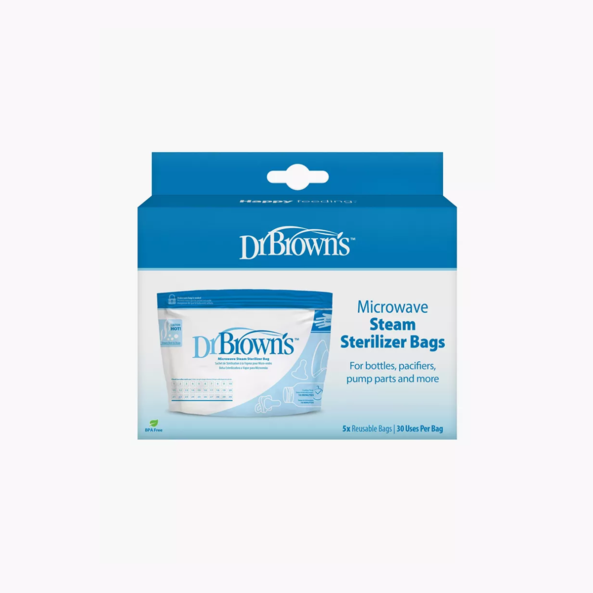 Dr. Brown's 5-Piece Microwave Steam Sterilizer Bag