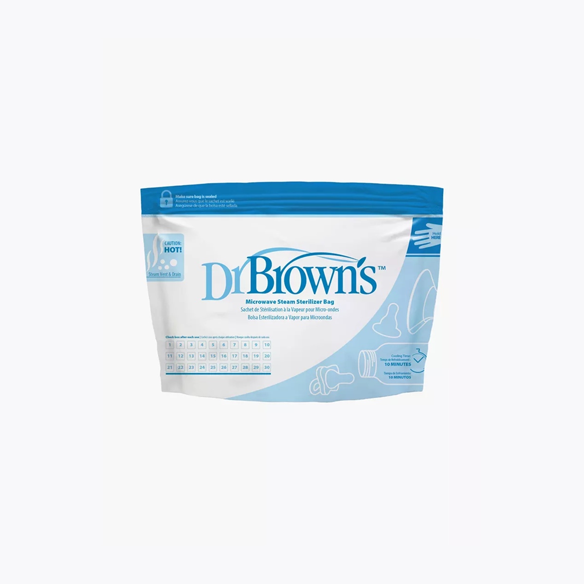 5-Piece Microwave Steam Sterilizer Bag