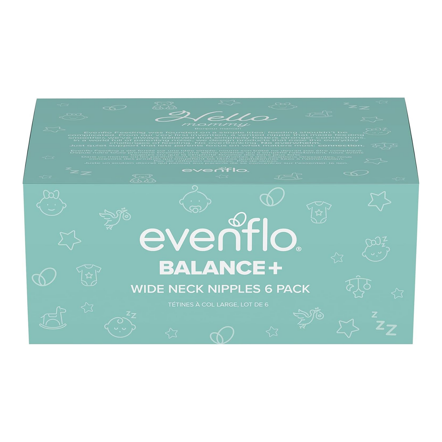 Evenflo Balance + Wide Nipples MEDIUM 6pk