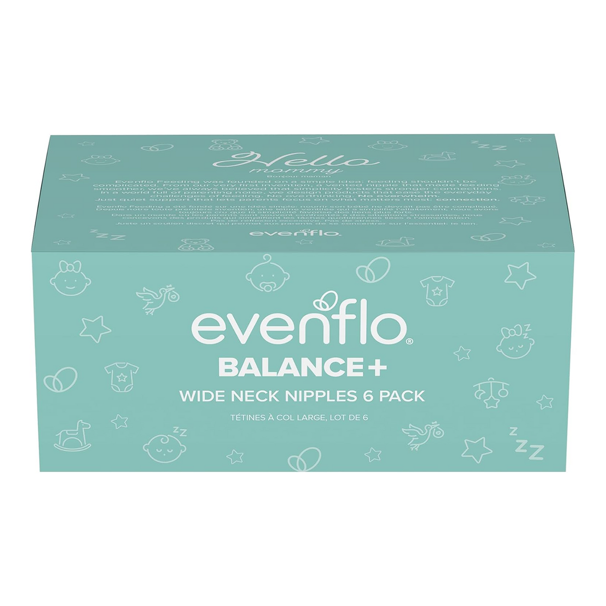 Evenflo Balance + Wide Nipples MEDIUM 6pk