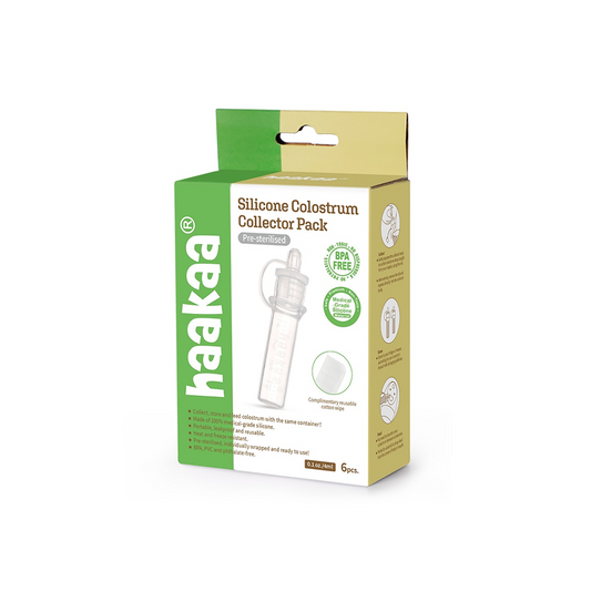 Haakaa Silicone Colostrum Collector Set 4 ml, 6 PK (Pre-Sterilized)