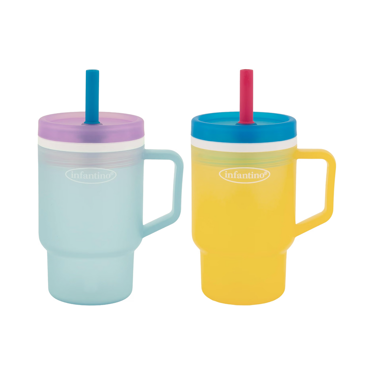 Infantino My 1st Tumbler Straw Cup, 10oz, Cool Breeze & Lemon Rizz