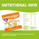 Kiddylicious 2 pack Smoothie Melts Banana, Mango & Passion Fruit