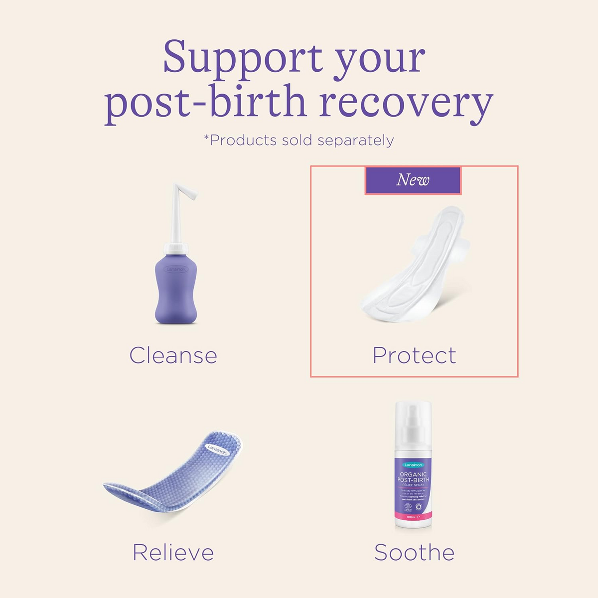 Lansinoh Maternity Pads, 0-2 Weeks Post-Birth, Pack of 10