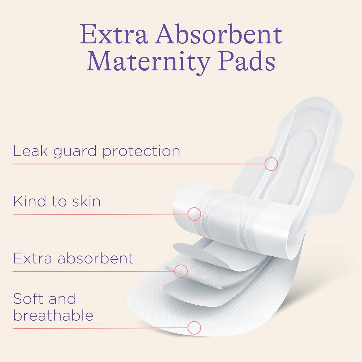 Lansinoh Maternity Pads, 0-2 Weeks Post-Birth, Pack of 10