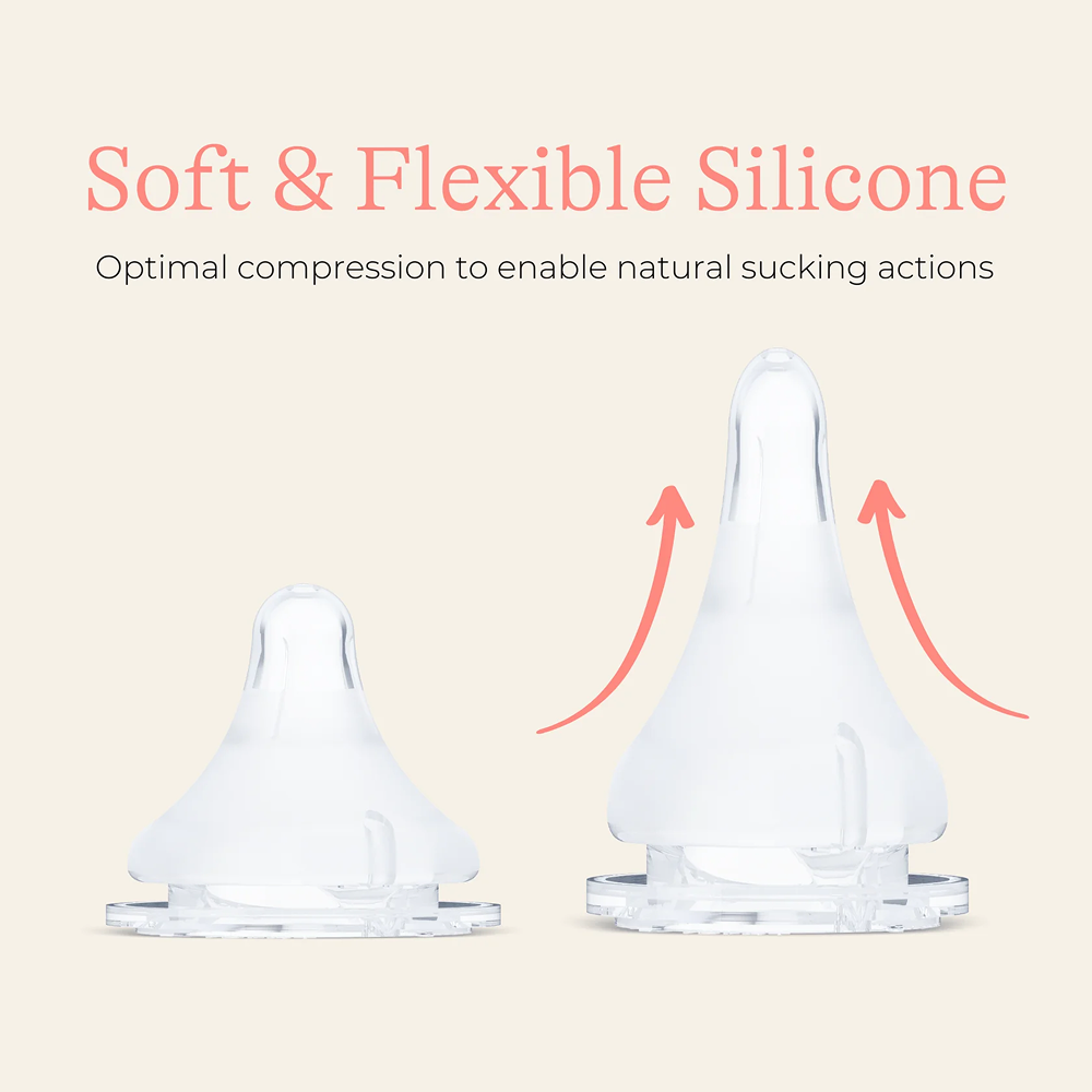 NaturalWave MEDIUM FLOW Nipples - 2pcs