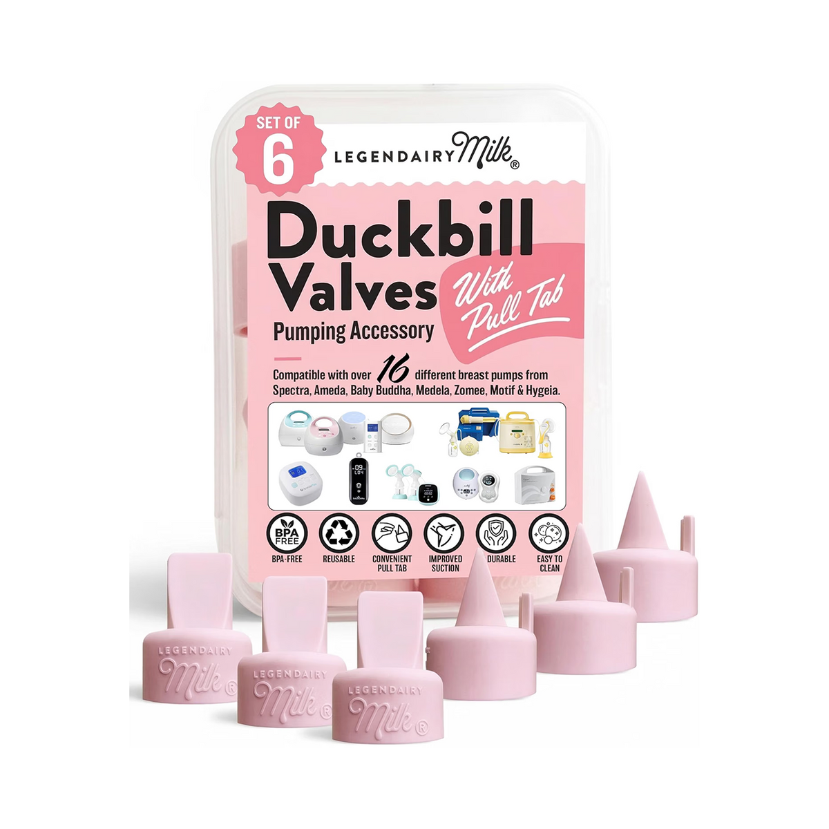 Legendairy Milk Duckbill Valves 6pcs