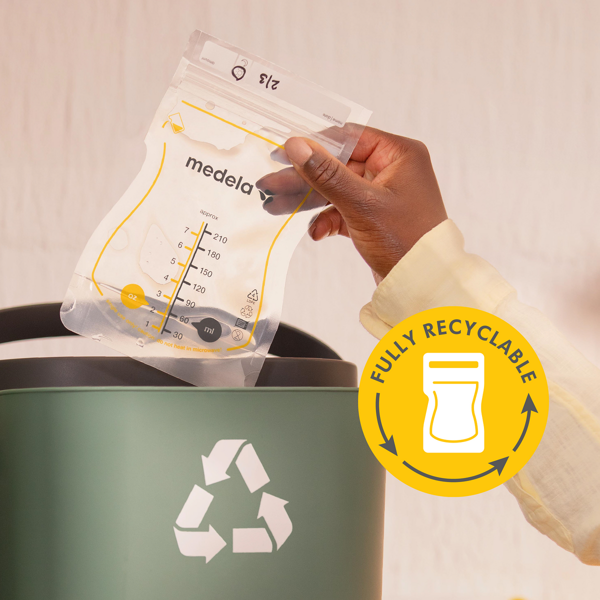 Medela Easy Pour Breast Milk Storage Bags (50ct)