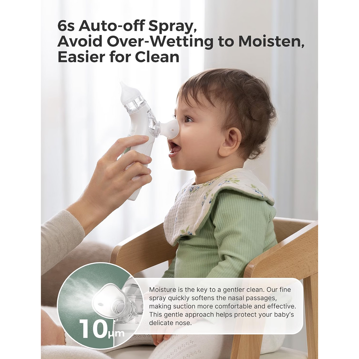 Momcozy BreezyClear™ 2-in-1 Spray & Suction Electric Nasal Aspirator