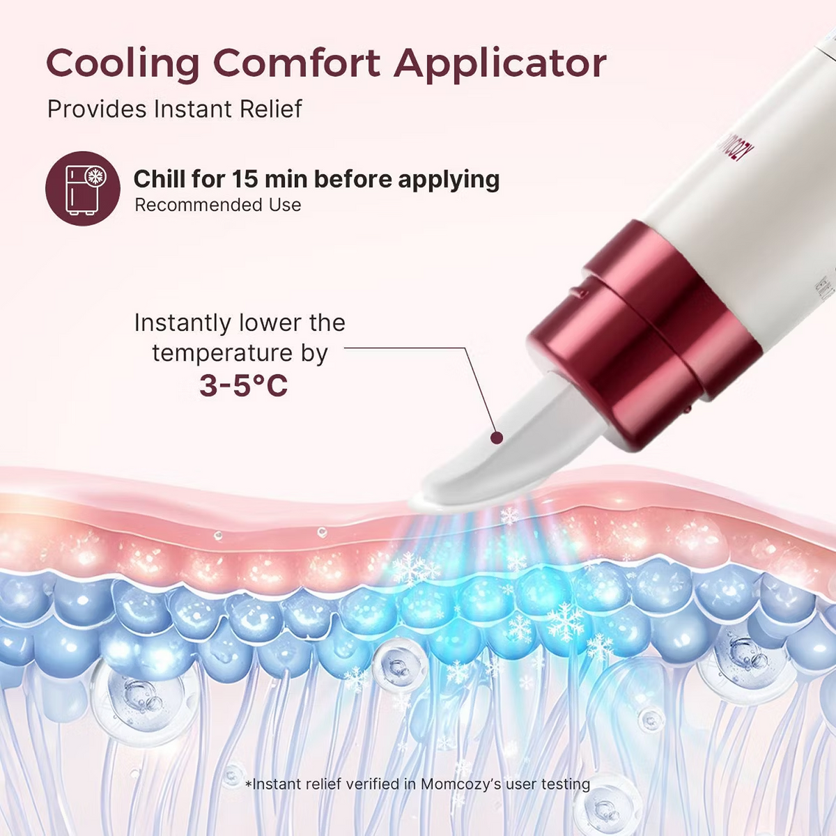Momcozy ComfortNip Cooling Comfort & Touch Free Nipple Cream - 1.76oz