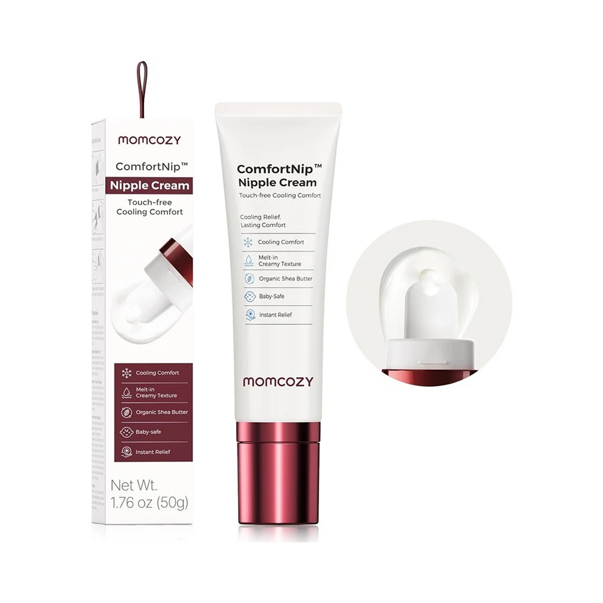 Momcozy ComfortNip Cooling Comfort & Touch Free Nipple Cream - 1.76oz