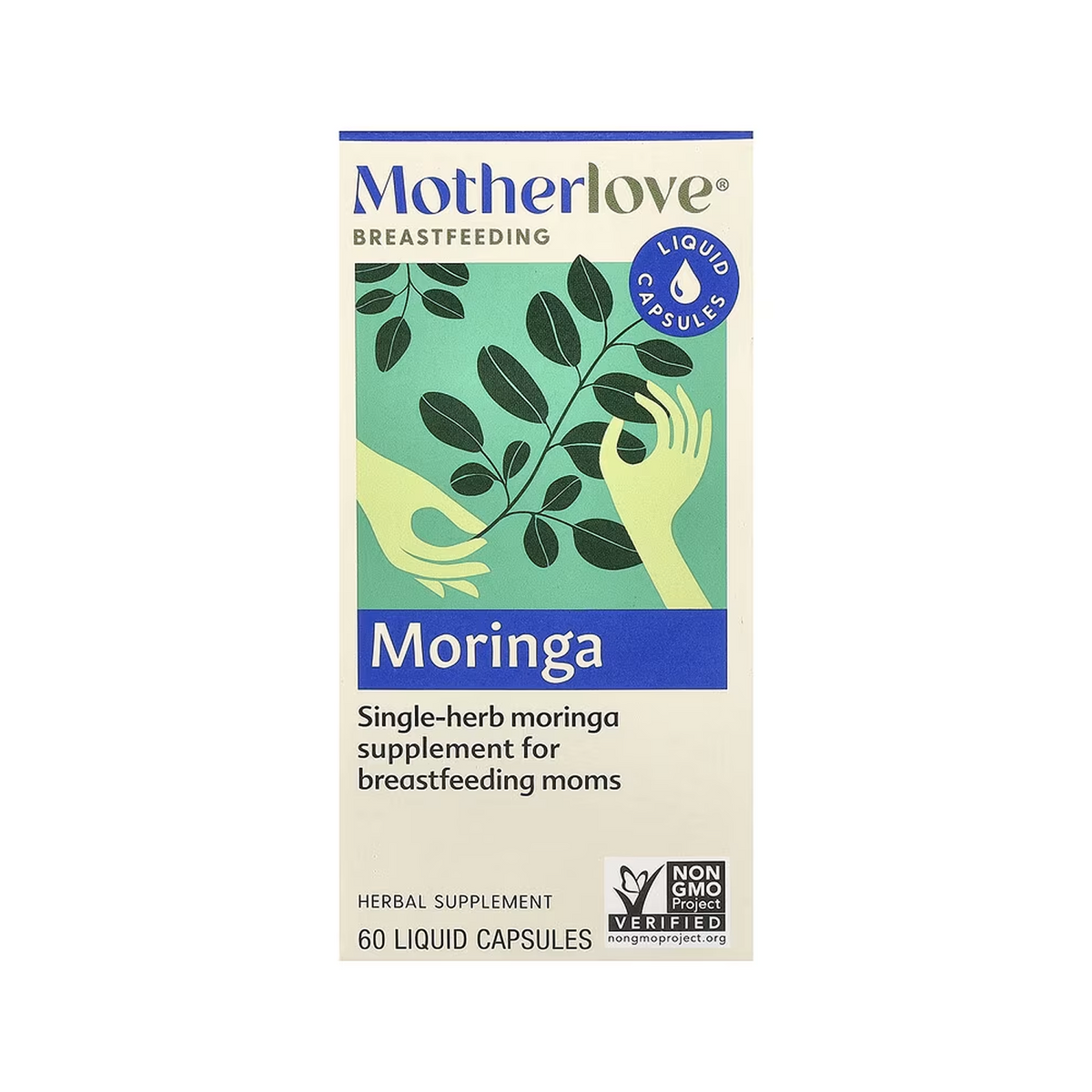 Motherlove, Breastfeeding, Moringa, 60 Liquid Capsules