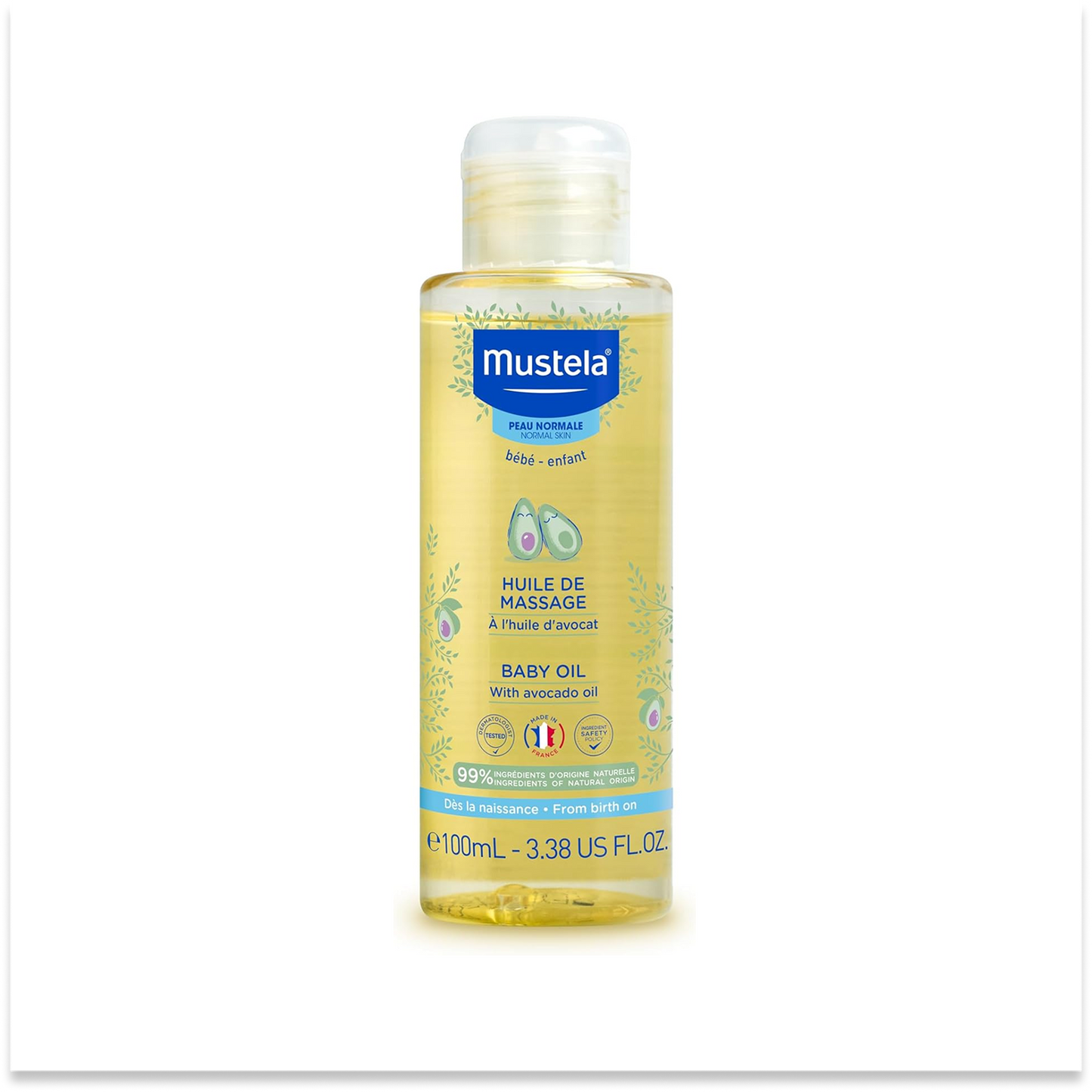 Mustela Baby Oil with Avocado - 100ml