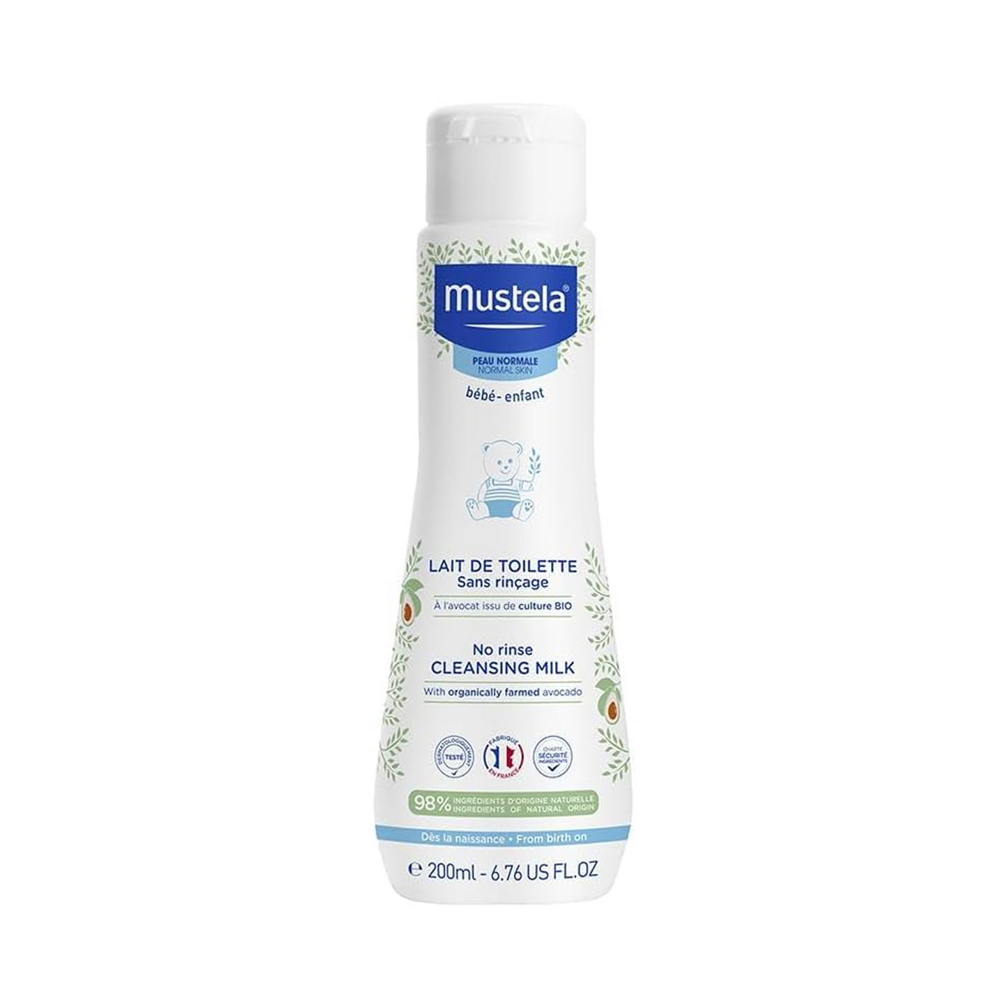 Mustela No-Rinse Cleansing Milk - 200ml