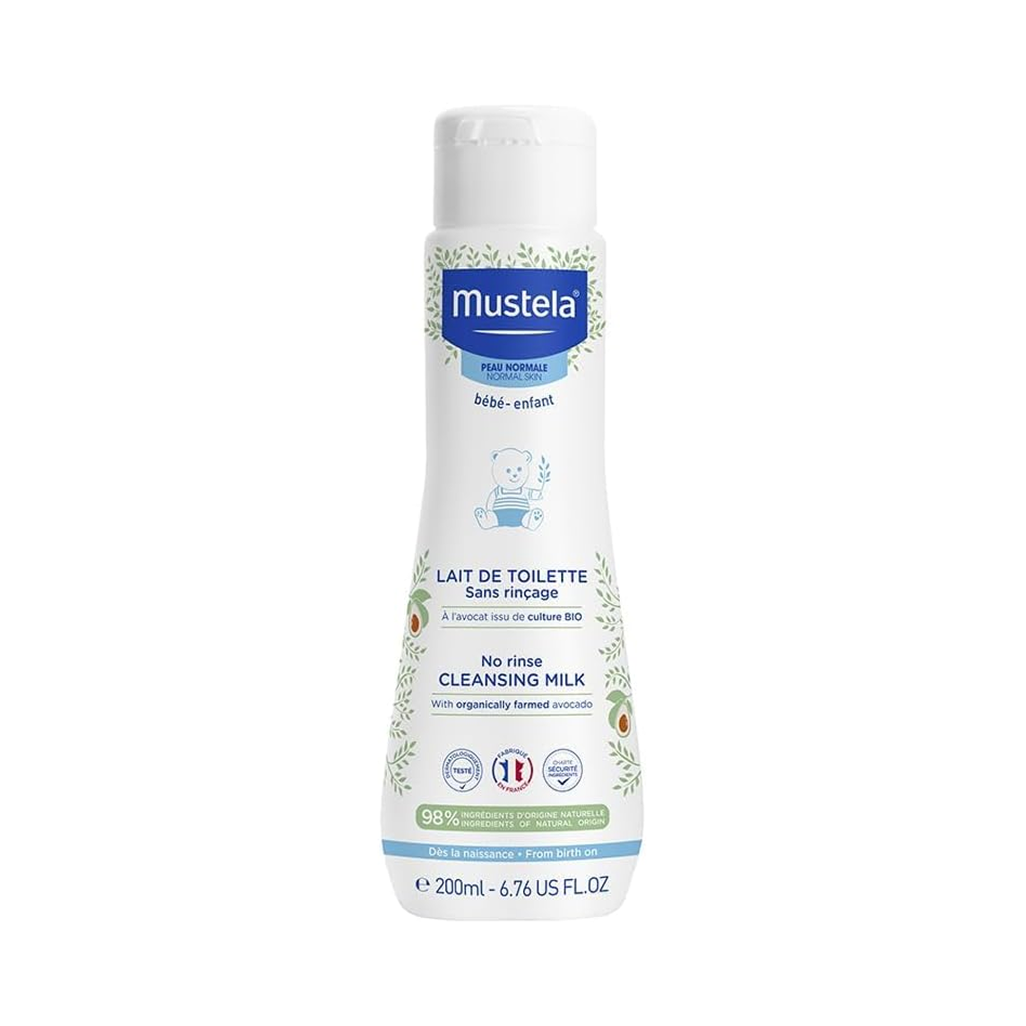 Mustela No-Rinse Cleansing Milk - 200ml
