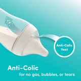 NUK Perfect Match Natural + Anti-Colic Glass Bottle, 4 oz, 3-Pack