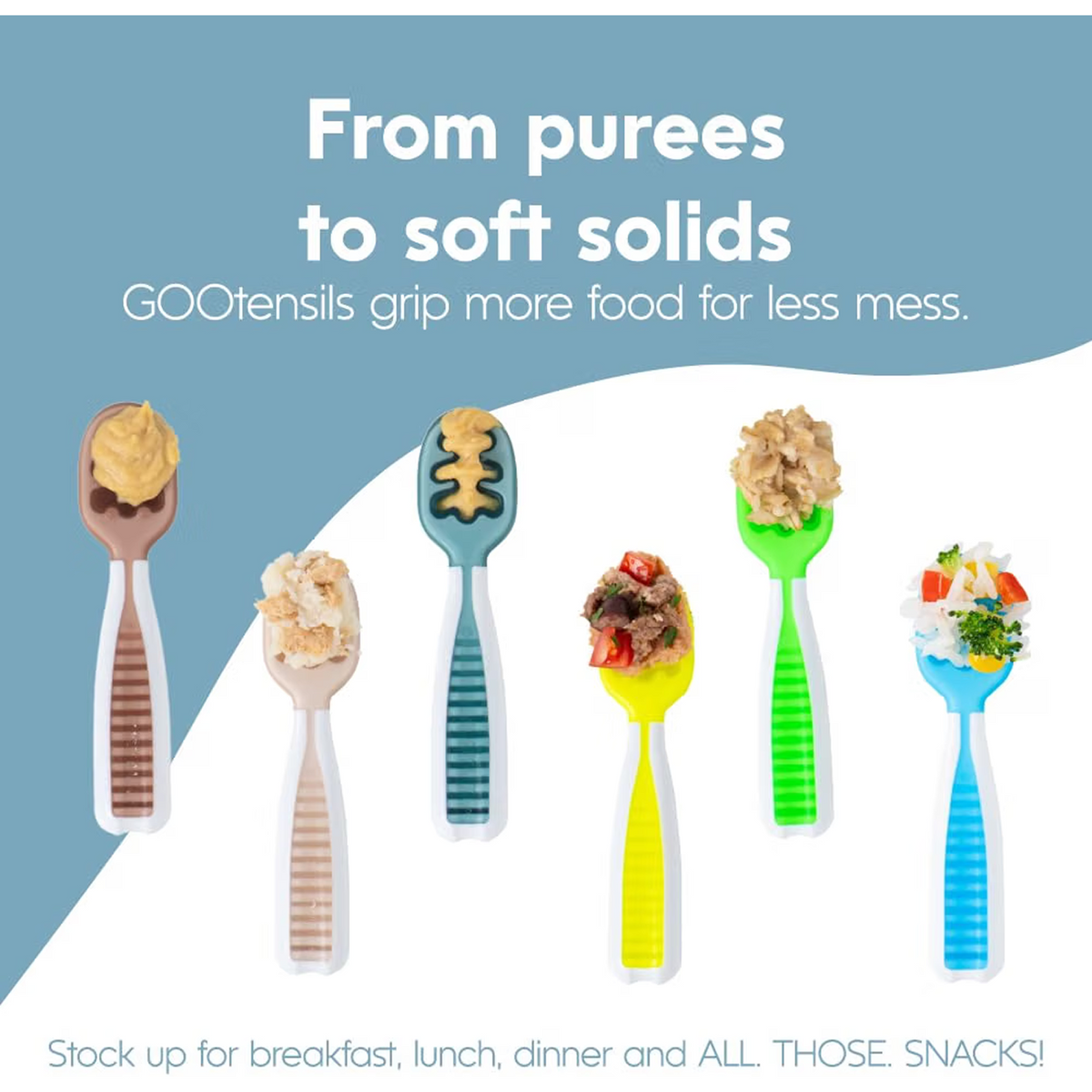 Feeding Littles x NumNum GOOtensils™s, 3-Pack Neutral Tones