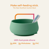 NumNum Suction Bowl + GOOtensils™ Set | Baby Feeding Starter Kit Mauve
