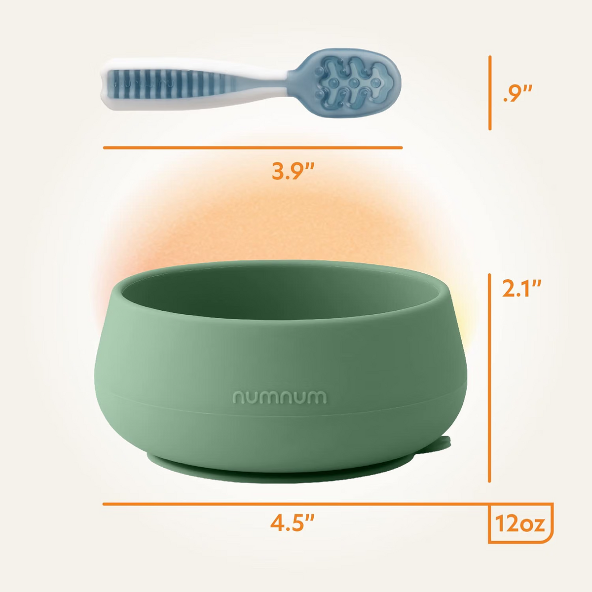 NumNum Suction Bowl + GOOtensils™ Set | Baby Feeding Starter Kit Mauve