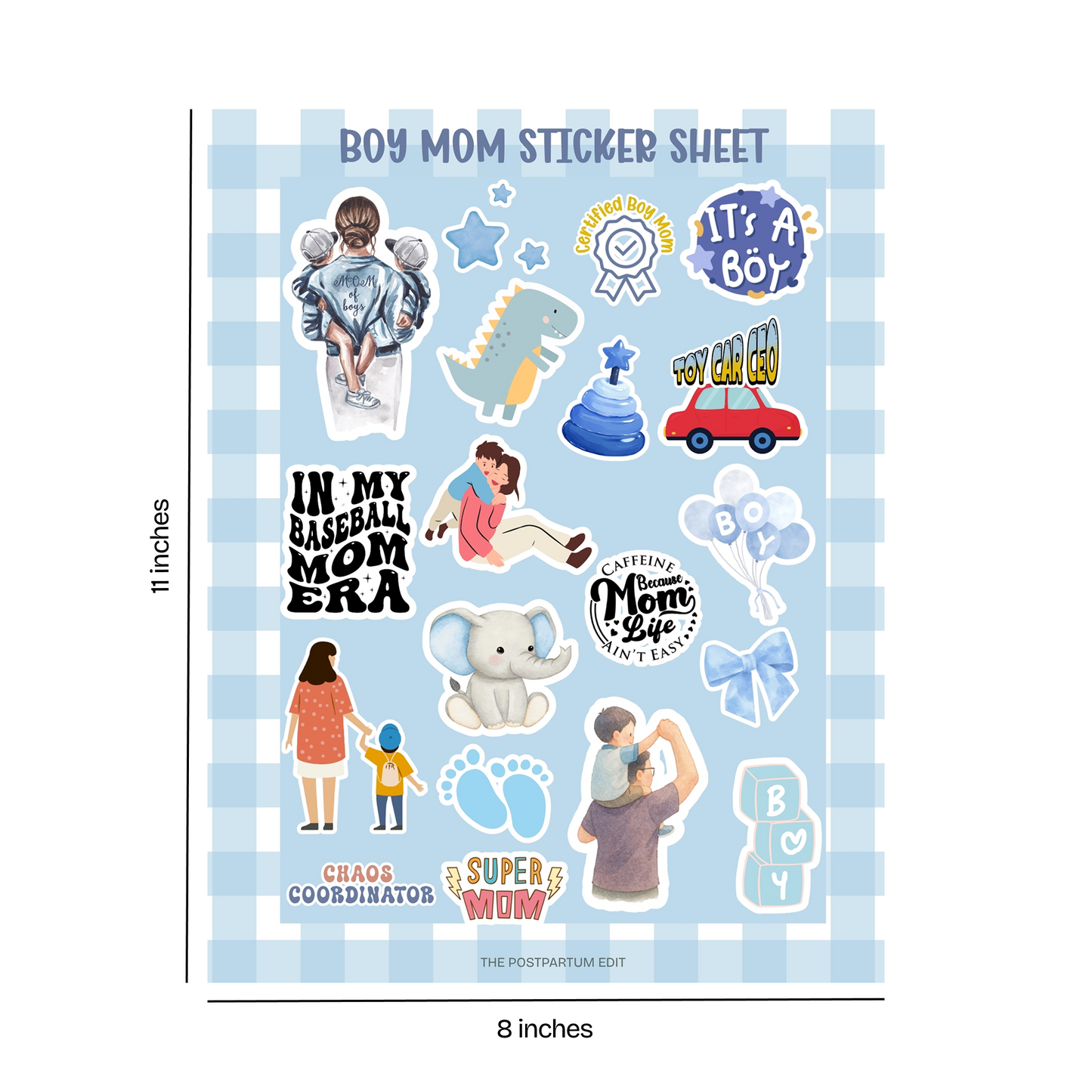 Boy Mom Sticker Sheet