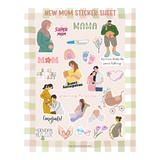 New Mom Sticker Sheet