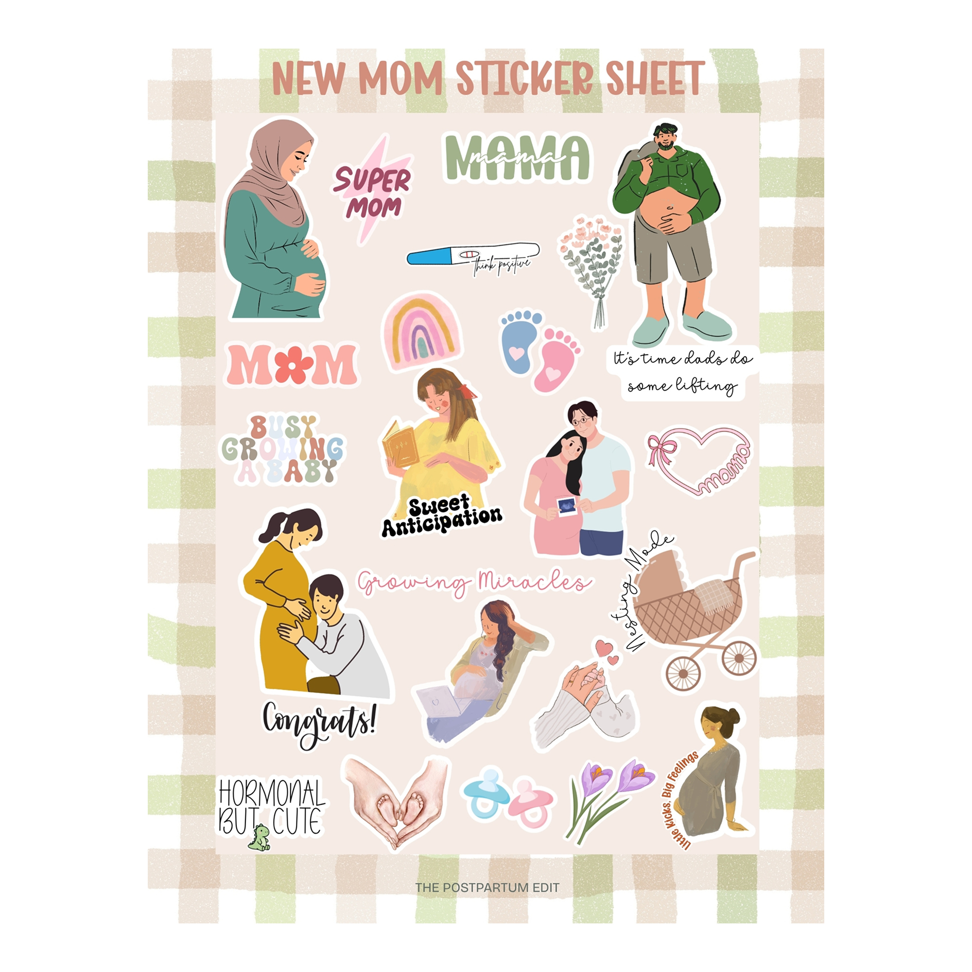 New Mom Sticker Sheet