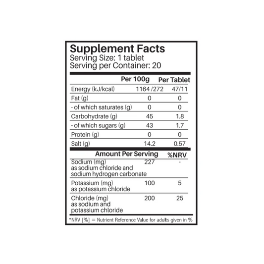 Sunshine Nutrition Isotonic Electrolyte Effervescent, 20 Tablets